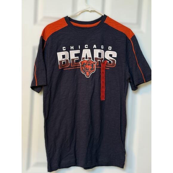 NFL Team Apparel Chicago Bears Mens XLARGE Blue Short Sleeve Jersey T-Shirt NWT - Picture 1 of 5